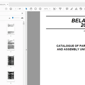 BELARUS 2022.5 PARTS & ASSEMBLY UNITS MANUAL - PDF
