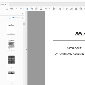 BELARUS 90/92 PARTS & ASSEMBLY UNITS MANUAL - PDF