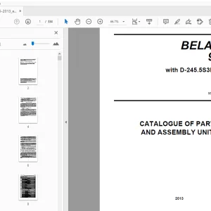 Belarus 952.5 PARTS & ASSEMBLY UNITS MANUAL - PDF
