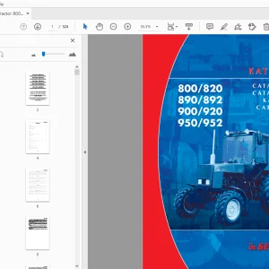Belarus Tractor 800/820/890/892/900/920/950/952 ASSEMBLY UNITS & PARTS MANUAL - PDF