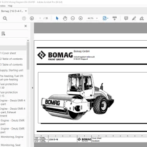 Bomag 216 D-4i Function 284 Wiring Diagram Manual EN_DE PDF