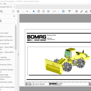 Bomag BC 462/472 RB/RS/EB Function.5 Wiring Diagram Manual - PDF DOWNLOAD
