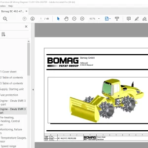 Bomag BC 462/472 RB/RS/EB Function.96 Wiring Diagram Manual EN+DE PDF