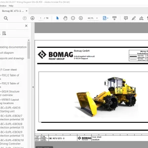 Bomag BC 473-3, 573-3 Function.382 Wiring Diagram Manual EN+DE PDF
