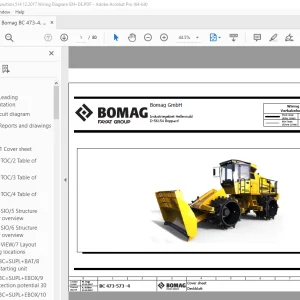 Bomag BC 473-4, BC 573-4 Function.514 Wiring Diagram Manual EN+DE PDF