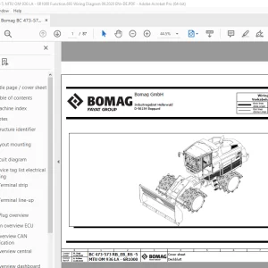 Bomag BC 473-573 RB_EB_RS-5, MTU OM 936 LA - 6R1000 Wiring Diagram Manual PDF