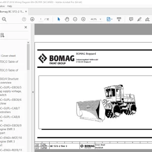 Bomag BC 572-2 Tier 3 Function.400 Wiring Diagram Manual EN_DE PDF