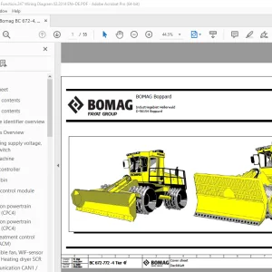 Bomag BC 672-4, 772-4 Tier 4f Function.247 Wiring Diagram Manual EN_DE PDF
