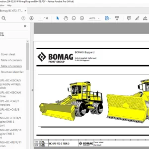 Bomag BC 672-772-2 Tier 3 Function.254 Wiring Diagram Manual EN_DE PDF
