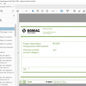 Bomag BF 300P Function.187 Wiring Diagram Manual EN_IT - PDF DOWNLOAD