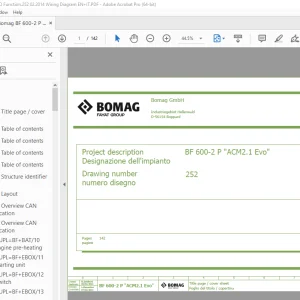 Bomag BF 600-2 P ACM2.1 EVO Function.252 02.2014 Wiring Diagram Manual EN_IT PDF