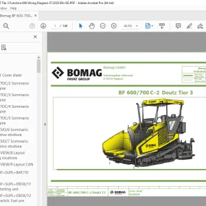Bomag BF 600-700 C-2 DEUTZ Tier 3 Function.698 Wiring Diagram Manual EN_DE PDF