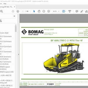 Bomag BF 600/700 C-2 MTU Tier 4f Function.580 Wiring Diagram Manual EN_DE PDF