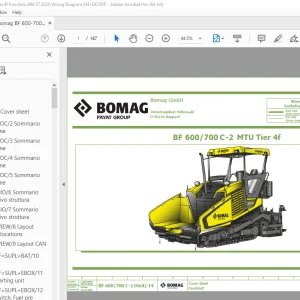 Bomag BF 600/700 C-2 MTU Tier 4f Function.694 Wiring Diagram Manual EN_DE PDF