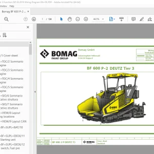 Bomag BF 600 P-2 Deutz Tier 3 Function.585 Wiring Diagram Manual EN_DE PDF
