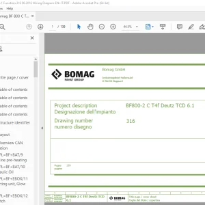 Bomag BF 800-2 C T4f Deutz TCD 6.1 Function.316 Wiring Diagram Manual EN_IT PDF