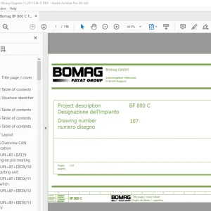 Bomag BF 800 C Function.107 Wiring Diagram Manual EN_IT - PDF DOWNLOAD