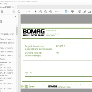Bomag BF 800 P Function.92 Wiring Diagram Manual EN_IT - PDF DOWNLOAD