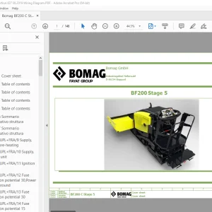 Bomag BF200 C Stage 5 Function.637 Wiring Diagram Manual - PDF DOWNLOAD