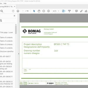 Bomag BF300 C T4f T3 Function.319 Wiring Diagram Manual EN_IT PDF