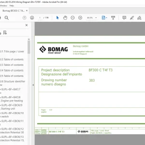 Bomag BF300 C T4f T3 Function.383 Wiring Diagram Manual EN_IT PDF