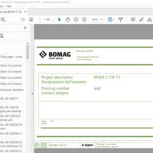 Bomag BF300 C T4f T3 Function.449 Wiring Diagram Manual EN_IT PDF