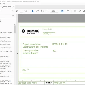 Bomag BF300 P T4f T3 Function.407 Wiring Diagram Manual EN_IT PDF