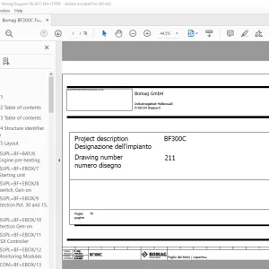 Bomag BF300C Function.211 Wiring Diagram Manual EN_IT - PDF DOWNLOAD