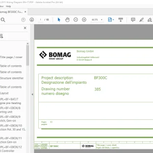 Bomag BF300C Function.385 Wiring Diagram Manual EN_IT PDF