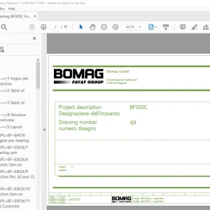 Bomag BF300C Function.69 Wiring Diagram Manual EN_IT - PDF DOWNLOAD