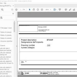 Bomag BF300P Function.210 Wiring Diagram Manual EN_IT - PDF DOWNLOAD