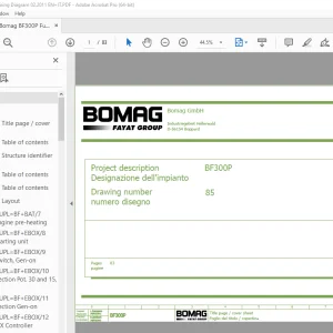 Bomag BF300P Function.85 Wiring Diagram Manual EN_IT - PDF DOWNLOAD
