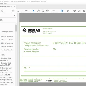 Bomag BF600P ACM2.1 Evo EDC16 Function.376 Wiring Diagram Manual EN_IT PDF