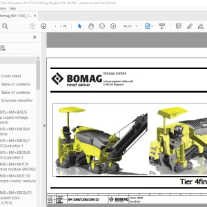 Bomag BM 1000/1200/1300-35 Tier 4f Function.261 Wiring Diagram Manual EN_DE PDF