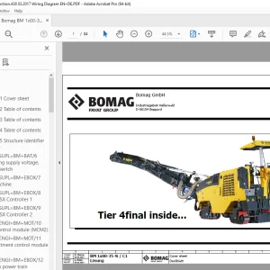 Bomag BM 1x00-35 4i C1 Function.438 Wiring Diagram Manual EN_DE - PDF DOWNLOAD