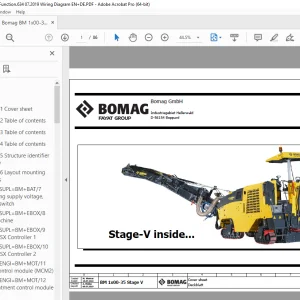 Bomag BM 1x00-35 Stage V Function.634 Wiring Diagram Manual EN_DE PDF
