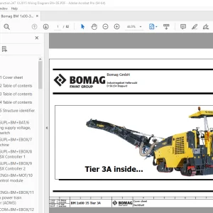 Bomag BM 1x00-35 Tier 3A Function.347 Wiring Diagram Manual EN_DE PDF
