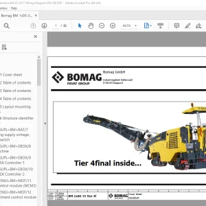 Bomag BM 1x00-35 Tier 4f Function.464 Wiring Diagram Manual EN_DE PDF