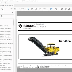 Bomag BM 2000-60-2 Tier 4 Final Function.644 Wiring Diagram Manual EN_DE PDF