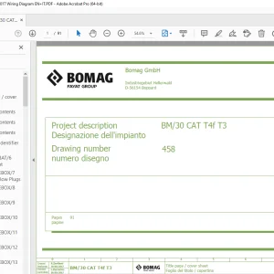 Bomag BM/30 CAT T4f T3 Function.458 Wiring Diagram Manual EN_IT - PDF DOWNLOAD