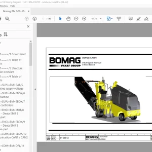Bomag BM 500/15 Function.108 Wiring Diagram Manual EN_DE - PDF DOWNLOAD