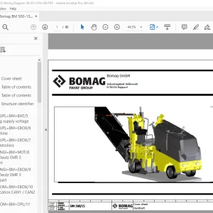 Bomag BM 500/15 Function.163 Wiring Diagram Manual EN_DE - PDF DOWNLOAD
