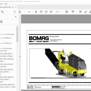 Bomag BM 500/15 Function.98 Wiring Diagram Manual EN_DE - PDF DOWNLOAD