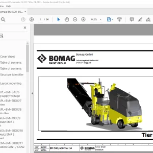 Bomag BM 500/600 Tier 3A Function.430 Schematic Manual EN_DE - PDF DOWNLOAD