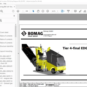 Bomag BM x00 Tier 4f EDG inside Function.708 Wiring Diagram Manual EN_DE PDF