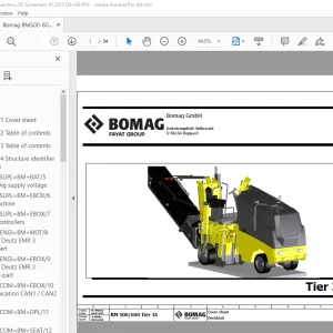 Bomag BM500/600 Tier 3A Function.295 Schematic Manual EN_DE PDF