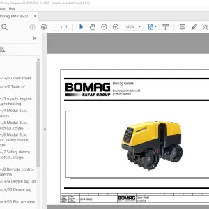 Bomag BMP 8500 Function.73 Wiring Diagram Manual EN_DE - PDF DOWNLOAD