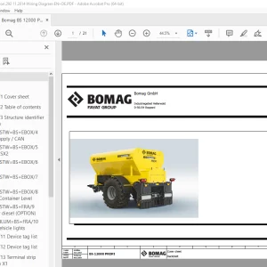Bomag BS 12000 Profi Function.292 Wiring Diagram Manual EN_DE PDF