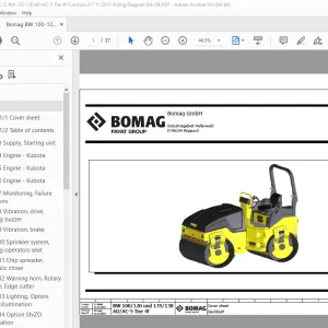 Bomag BW 100/120 AD/AC-5, BW 135/138 AD/AC-5 Tier 4f Function.317 Wiring Diagram Manual EN_DE PDF