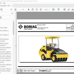 Bomag BW 11 RH-5 Stage V Function.602 Wiring Diagram Manual EN_DE PDF